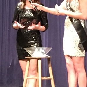 Black cocktail dress